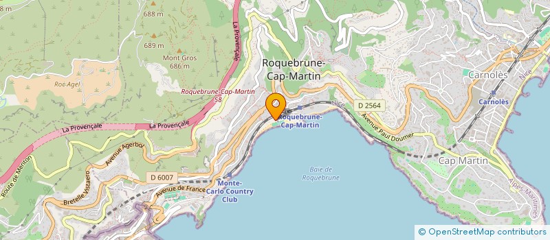 localisation de l'entreprise CTIM RESIDENCES DU CAP à ROQUEBRUNE-CAP-MARTIN