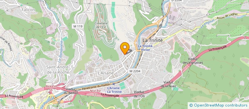 localisation de l'entreprise CTIM RESIDENCES HAUSSMANN à NICE