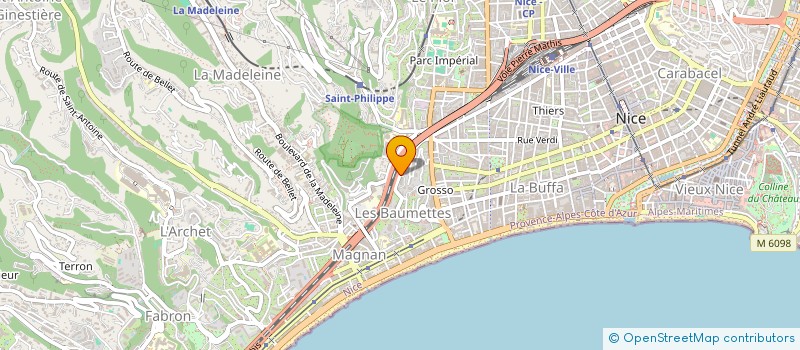 localisation de l'entreprise CTIM RESIDENCES MAETERLINCK  NICE