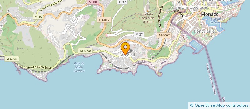 localisation de l'entreprise CTIM RIVIERA à CAP-D'AIL