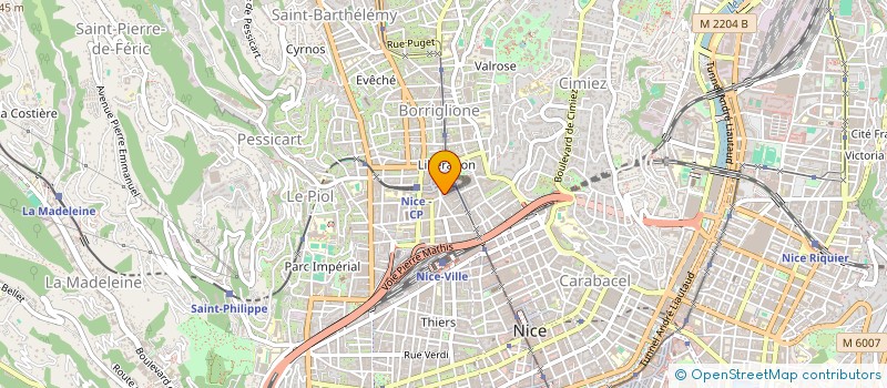 localisation de l'entreprise CTIM ROASSAL 6  NICE