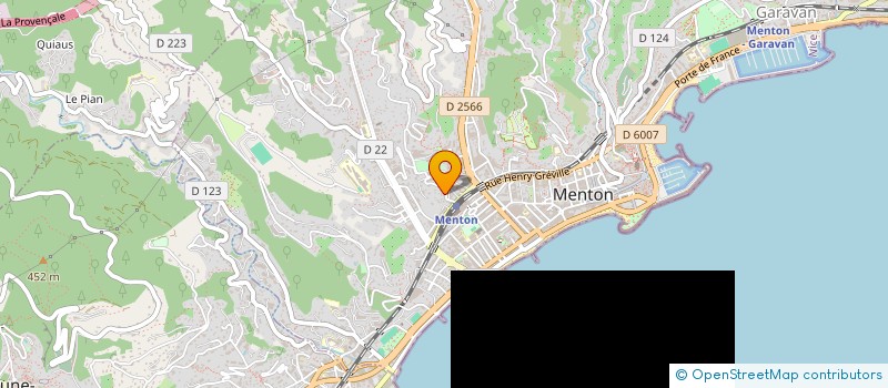 localisation de l'entreprise CTIM ROC FLEURI à MENTON