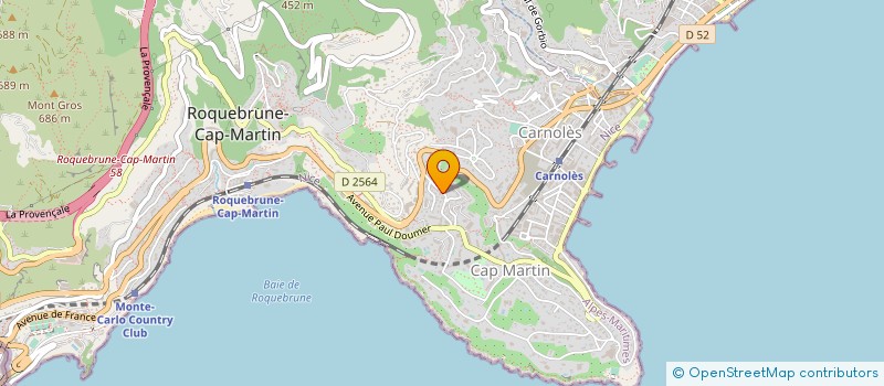 localisation de l'entreprise CTIM ROC MER à ROQUEBRUNE-CAP-MARTIN