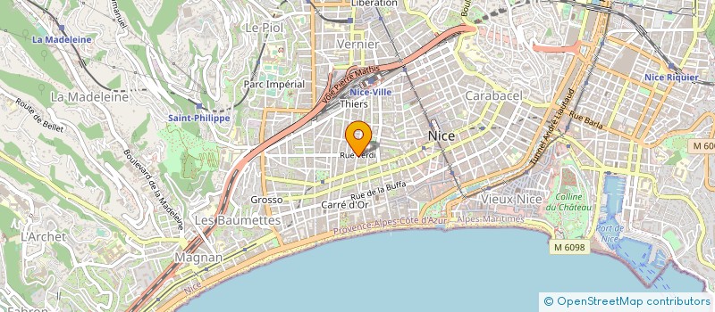 localisation de l'entreprise CTIM ROSERAIE à NICE