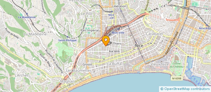localisation de l'entreprise CTIM ROSSINI à NICE