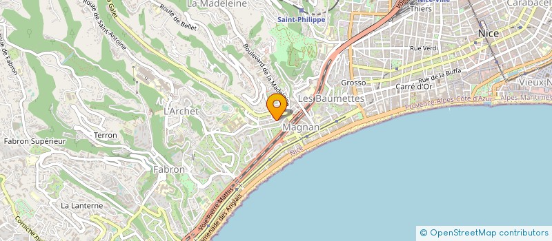localisation de l'entreprise CTIM SAAINT HONORE à NICE