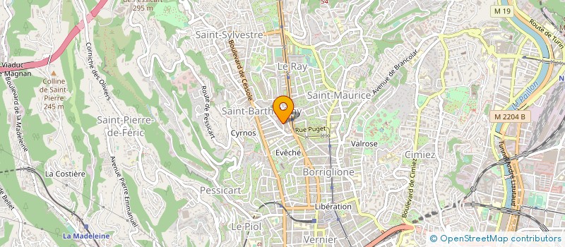 localisation de l'entreprise CTIM SABRINA à NICE