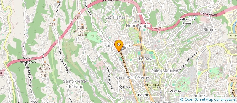 localisation de l'entreprise CTIM SAINT JEAN BAPTISTE  NICE