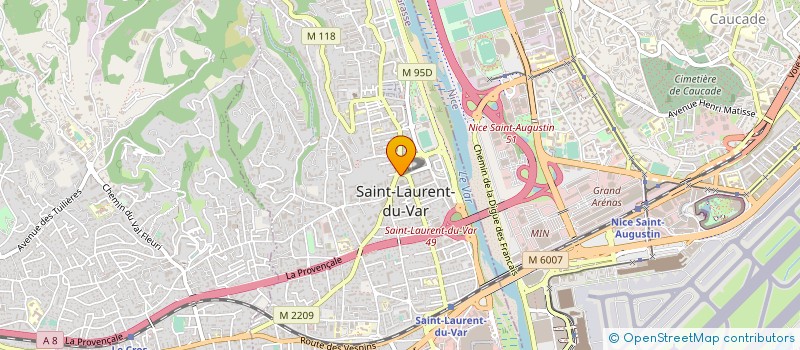 localisation de l'entreprise CTIM SAINT LAURENT RIVE DROITE à SAINT-LAURENT-DU-VAR