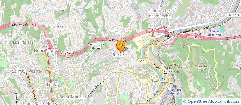 localisation de l'entreprise CTIM SCUDERI à NICE