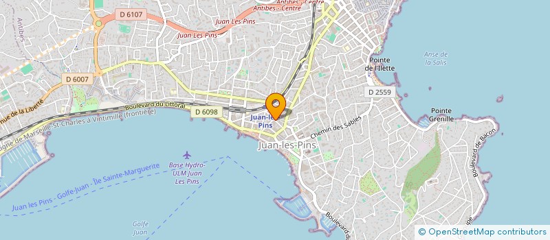 localisation de l'entreprise CTIM SEJOUR PLAGE à ANTIBES