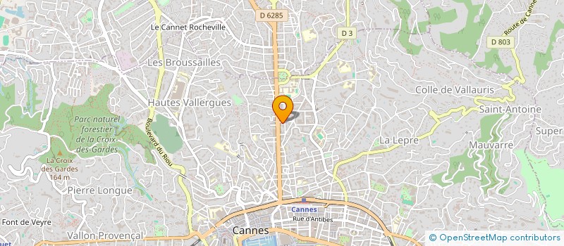 localisation de l'entreprise CTIM SOLEIL D OR  CANNES