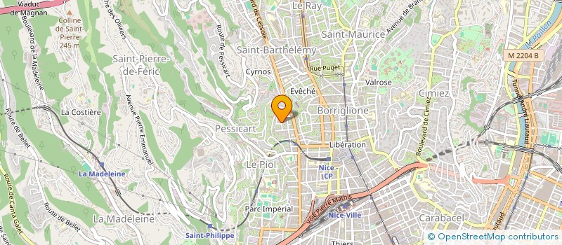 localisation de l'entreprise CTIM SUD CESSOLE à NICE