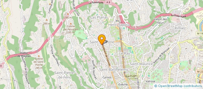 localisation de l'entreprise CTIM TOURAINES QUATRE ET CINQ à NICE