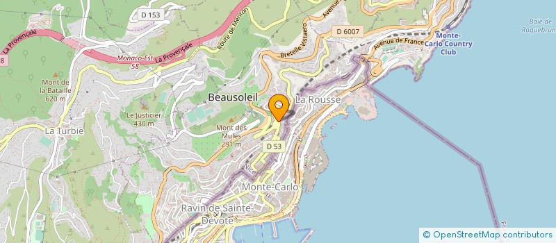 localisation de l'entreprise CTIM TOURNESOLS à BEAUSOLEIL