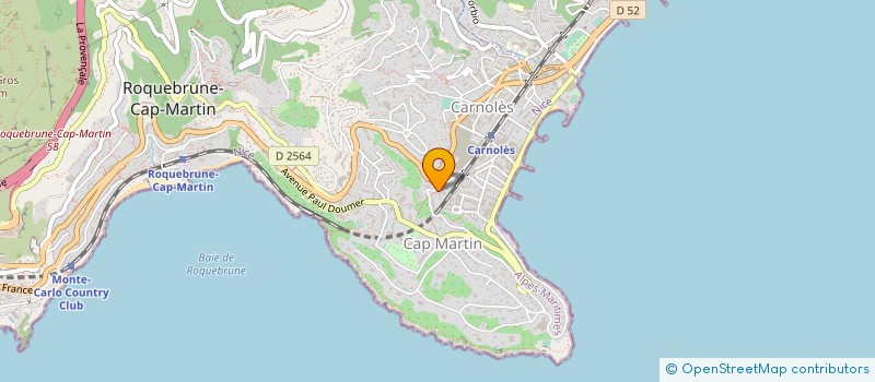 localisation de l'entreprise CTIM TURQUOISES à ROQUEBRUNE-CAP-MARTIN
