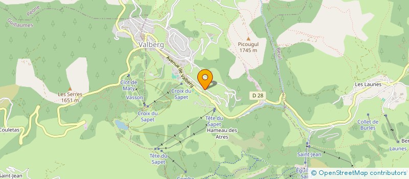 localisation de l'entreprise CTIM VALBERG 1700  GUILLAUMES