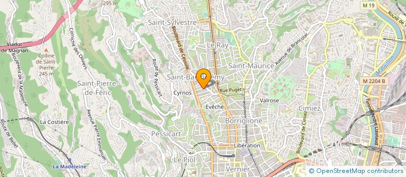 localisation de l'entreprise CTIM VALDILETTA 7 à NICE