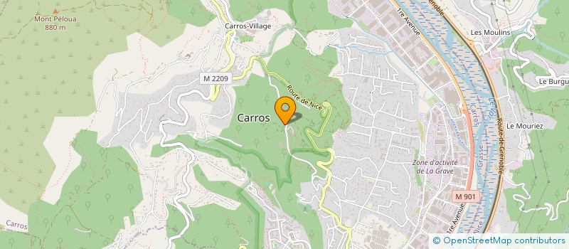 localisation de l'entreprise CTIM VALIERES B à CARROS