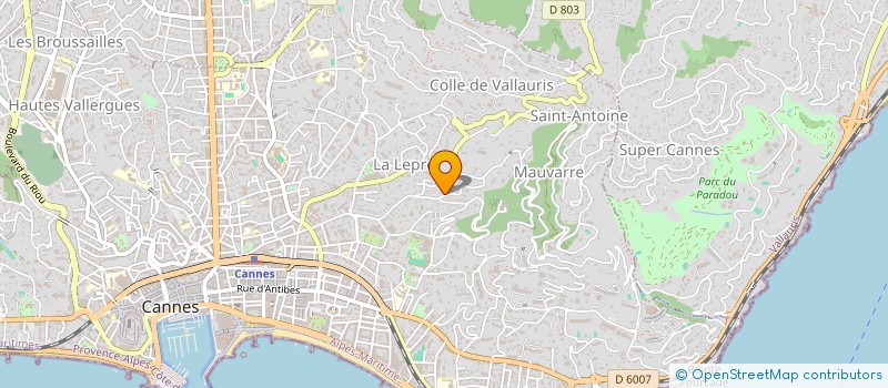 localisation de l'entreprise CTIM VALRIANT  CANNES