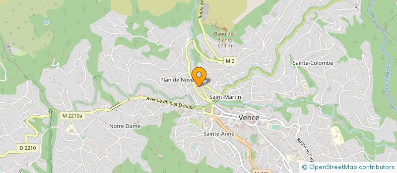 localisation de l'entreprise CTIM VERLAINE  VENCE