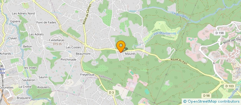 localisation de l'entreprise CTIM VERONIERE  VALBONNE