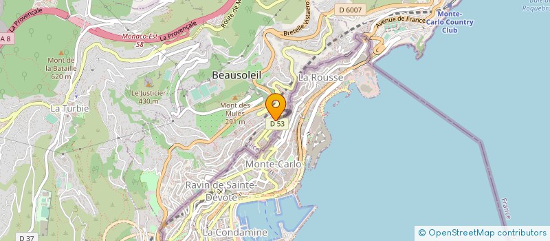 localisation de l'entreprise CTIM VILLA ANGELE à BEAUSOLEIL