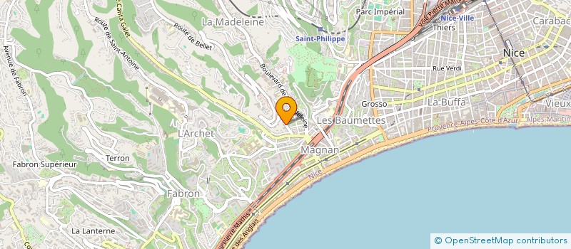 localisation de l'entreprise CTIM VILLA BEAU MAGNAN à NICE