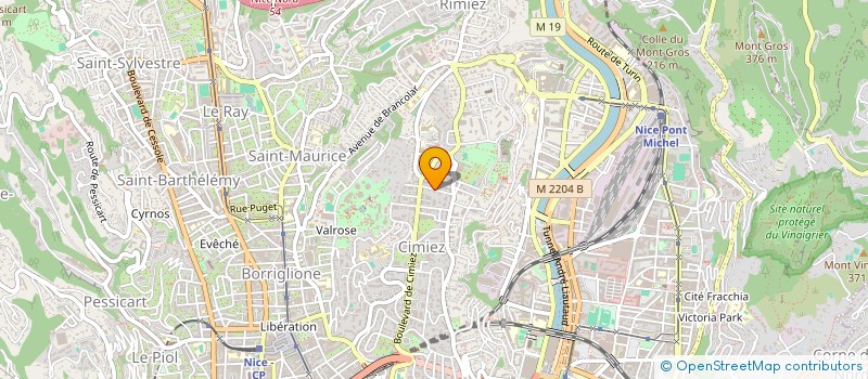 localisation de l'entreprise CTIM VILLA ELALIA à NICE