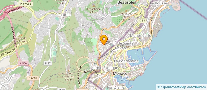 localisation de l'entreprise CTIM VILLA JOSEPHINE à BEAUSOLEIL