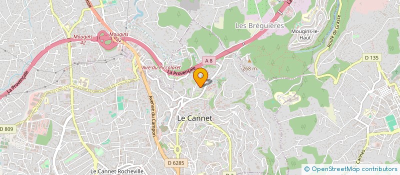 localisation de l'entreprise CTIM VILLA LOREDANE à LE CANNET