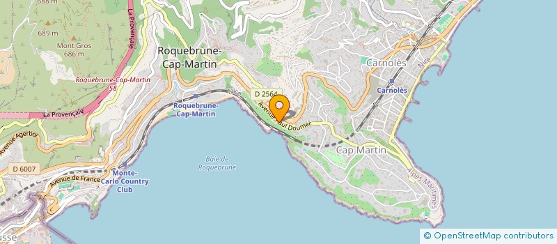 localisation de l'entreprise CTIM VILLA ROQUEBRUNE à ROQUEBRUNE-CAP-MARTIN