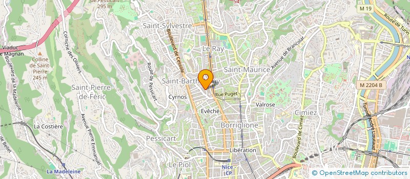 localisation de l'entreprise CTIM VIRENQUE CLAIRE 5 ET 7 à NICE
