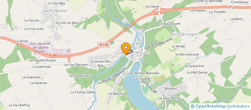 localisation de l'entreprise CTIMMO  JUGON-LES-LACS