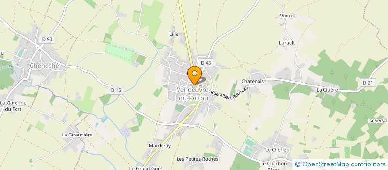 localisation de l'entreprise CTJ ASSURANCES  SAINT-MARTIN-LA-PALLU