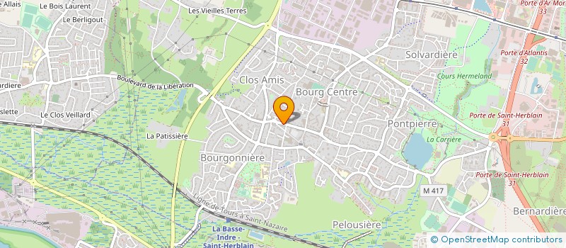 localisation de l'entreprise CTJH IMMOBILIER à SAINT-HERBLAIN