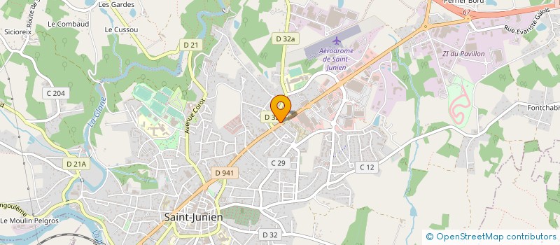 localisation de l'entreprise CTJT à SAINT-JUNIEN