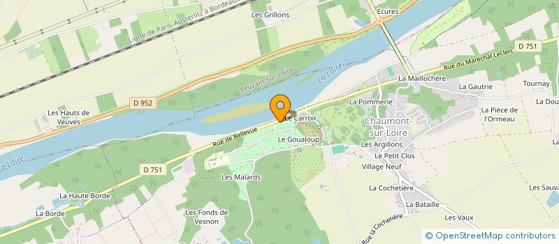 localisation de l'entreprise CTL à CHAUMONT-SUR-LOIRE
