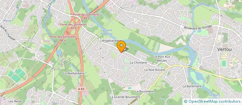 localisation de l'entreprise CTL  VERTOU