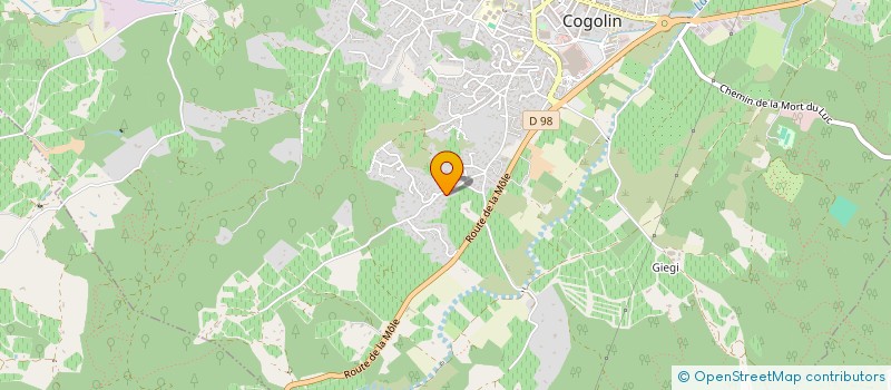 localisation de l'entreprise CTL 83  COGOLIN