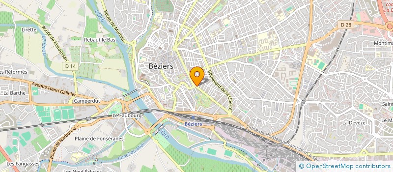 localisation de l'entreprise CTL IMMOBILIER à BEZIERS