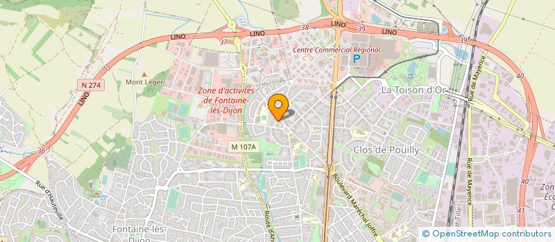 localisation de l'entreprise CTL IMMOBILIER à DIJON