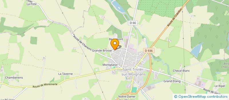 localisation de l'entreprise CTL RECRUTEMENT  SAINT-TRIVIER-SUR-MOIGNANS