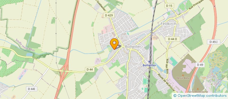 localisation de l'entreprise CTL SCI  BOLLWILLER