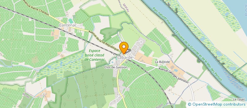 localisation de l'entreprise CTLM  LABARDE