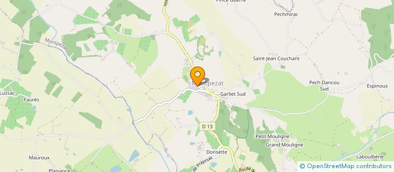 localisation de l'entreprise CTLPG  MONTPEZAT