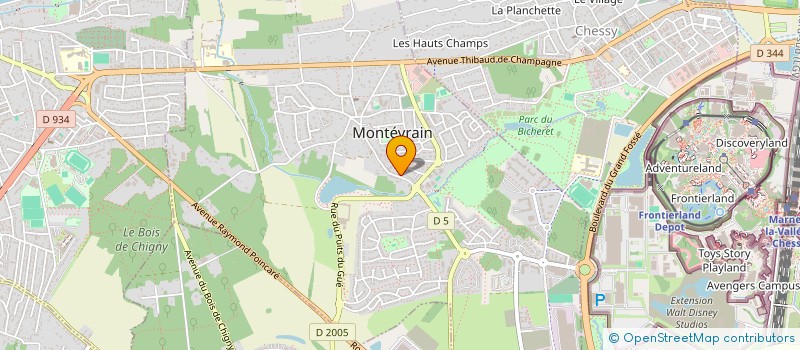 localisation de l'entreprise CTLS à MONTEVRAIN