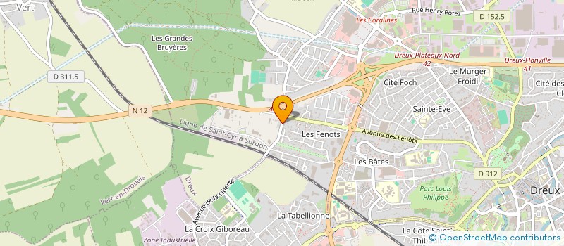 localisation de l'entreprise CTM 28 à DREUX