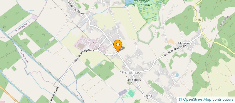 localisation de l'entreprise CTM  FRONTONAS