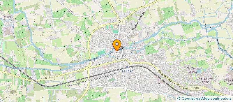localisation de l'entreprise CTM à LE THOR